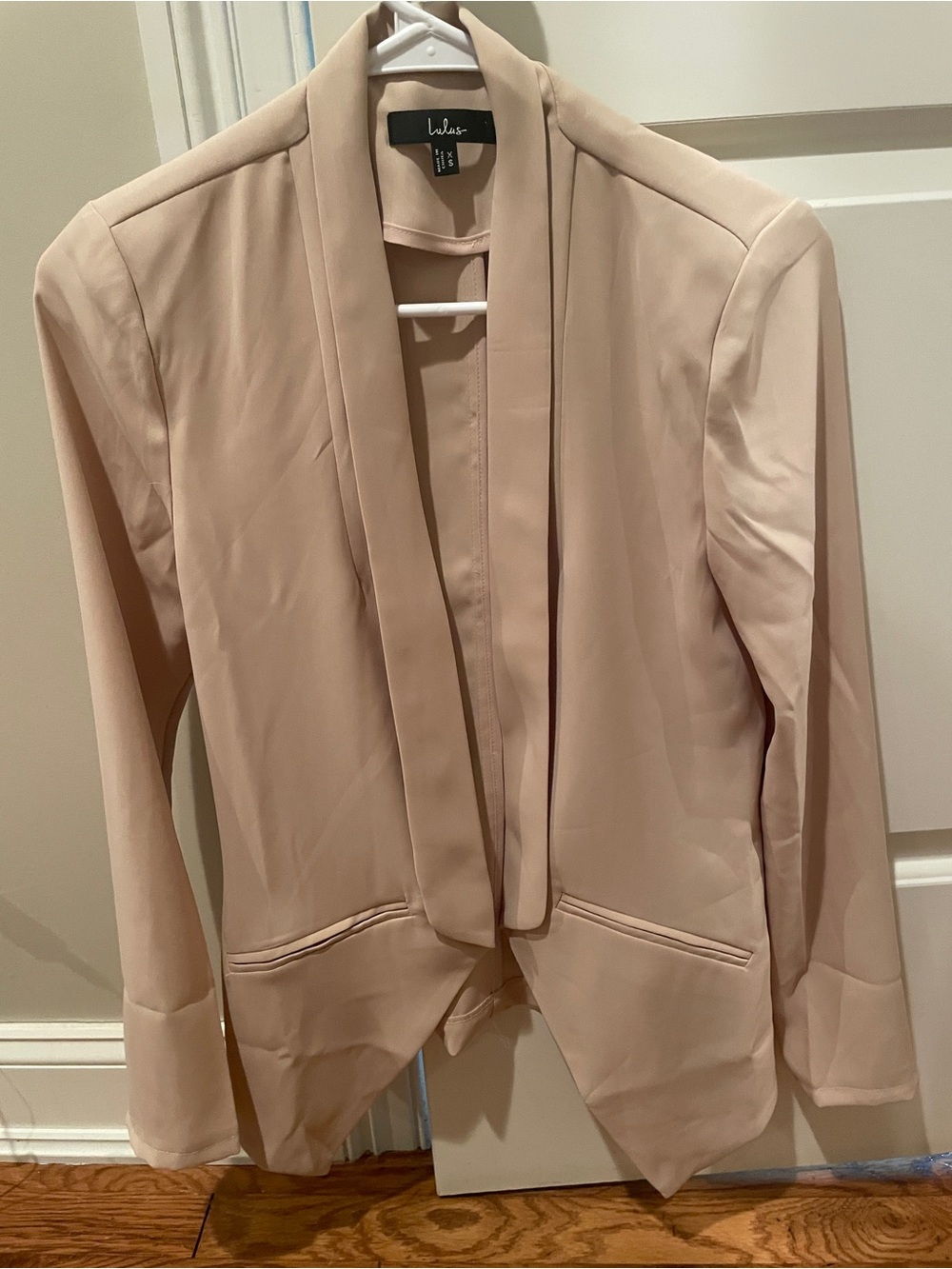 Lulus Miss Punctuality Taupe Lightweight Blazer XS